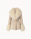 Jenny Leather Jacket — Cream