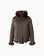 Nora Fur Jacket — Woven