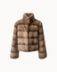 Selma Fur Jacket — Brown