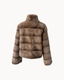 Selma Fur Jacket — Brown