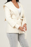 Shawl Collar Coat - White