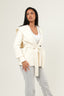 Shawl Collar Coat - White