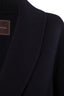 Belted Fur Cuff Coat – Navy/Camel