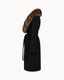 Bria Longline Cashmere Fur Coat