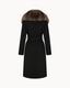 Bria Longline Cashmere Fur Coat