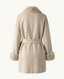 Marais Fur-Trim Coat – Cream Beige