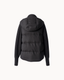 Davos Fur Knit Jacket in Black — back