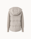 Davos Fur Knit Jacket in Greige — back