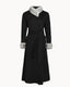 Amara Fur-Collar Coat – Noir