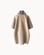 Juni Fur Cape in Sand — back