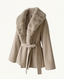 Marin Plush Collar Jacket – Sand