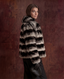 Elizabeth Rex Rabbit Fur Coat - Frosted Silver